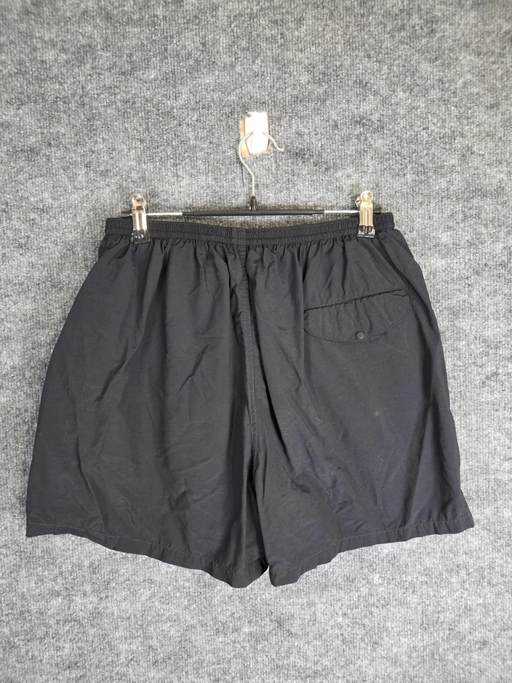 De Colección Patagonia Pantalones Cortos Hombres M Negros Bañador Nylon Malla Forrado Exterior Foto 3 de 4