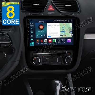 4+64GB Android 14 Autoradio GPS Navi 8 Core WIFI SWC Für VW Scirocco 2008-2017