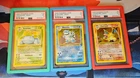Charizard Blastoise Venusaur Trio Base Set 2 PSA 5