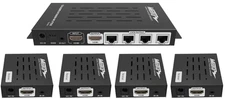 New Metra CS-1X4HDSPLEXT 1x4 HDMI Splitter Extender with HDBaseT
