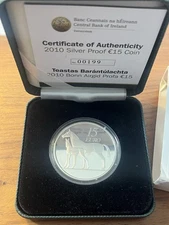2010 IRELAND SILVER 15 EURO HORSE - INCLUDES COA AND ORIGINAL BOX - SOLD OUT !
