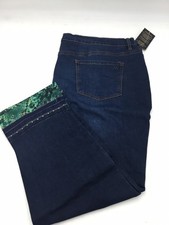 DG2 Diane Gilman New Classic Stretch Pant, Indigo, Size 24PW