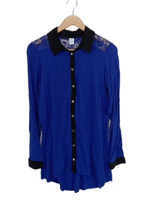 MS. & MRS. Hemd-Bluse Damen Bluse Gr. DE 40 blau Casual-Look