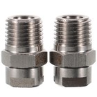 2pcs Atomizing Nozzle Hose Head 1/4 Inch Nozzle Garden Watering Tool Accessory