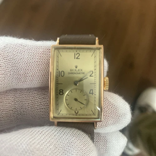 ROLEX Watch 1934 Vintage 4034 Chronometre in Solid 14k Rose Gold (# 14929)