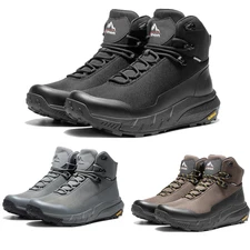 Men Waterproof Hiking Boots Outdoor Lightweight Breathable Mountaineering Shoes