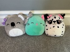 Claire’s Squishmallows, Dalmatian, Cat, Koala, Approx 5 inches
