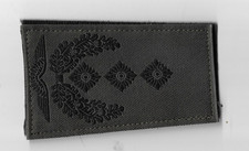 5 Paar  Dienstgradabzeichen  Oberst Luftwaffe Klett  oliv /  schwarz Bundeswehr