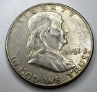 1951 Franklin Half Dollar R50