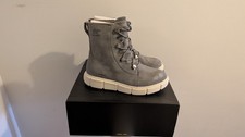 Sorel Explorer 3 Joan Women's Waterproof Snow Boots UK Size 6 Grey Suede New Box