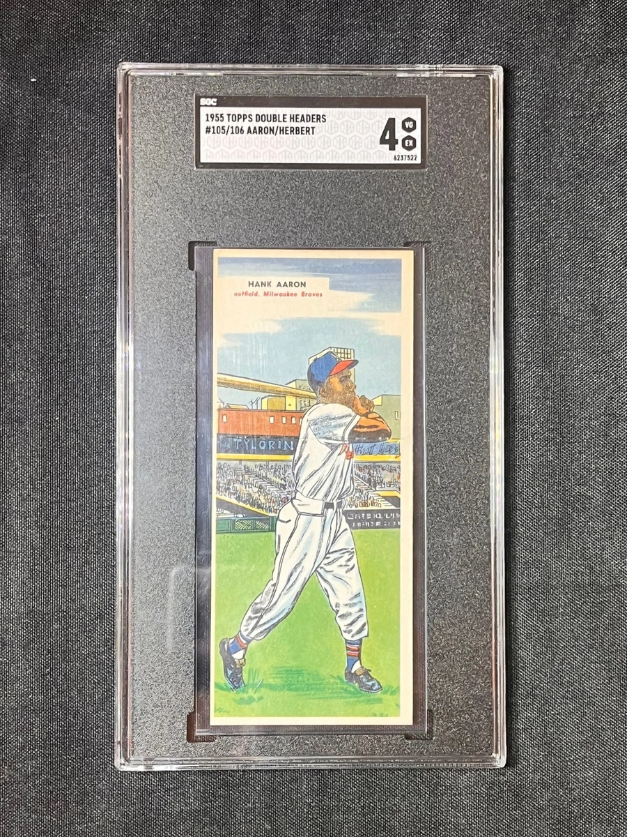 25+ Hank Aaron 1955 Season Baseball Sports Trading Cards
