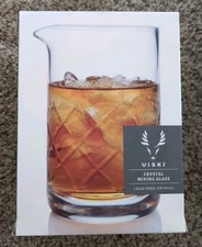 Viski 4321 Professional Lead-Free Crystal Mixing Glass New/Sealed