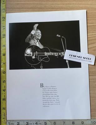 Bill Haley Madison Square Garden & Howlin Wolf Headshot 2 Scene Book Photograph