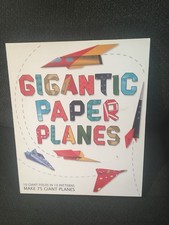 GIGANTIC PAPER PLANES 12.5" x 15" large sheets paper airplane images w/booklet