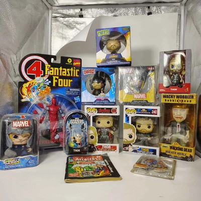 Lot of 12 Marvel Walking Dead Collectibles FUNKO DORBZ Action Figures Thor Comic