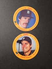 1987 Cain's Snack Time Detroit Tigers Discs - Jack Morris #14 & Tanana #20 ⚾️🔥⚾