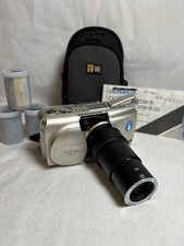 Olympus Infinity Stylus Zoom 115 DLX Point Shoot 35mm Film Camera w Film Case