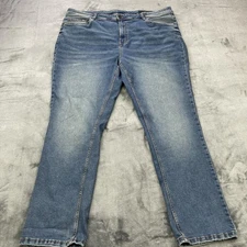 The Perfect Jean NYC Jeans Mens 44x32 Blue Slim Thick Demin Pants Stretch