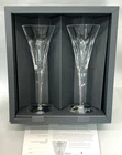 VTG Waterford Crystal Millennium Champagne Toasting Flutes Love New in Box