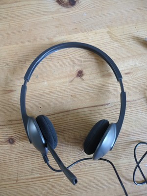 Logitech H340 Wired Headset USB Stereo Kopfhörer Noise-Cancelling Mikrofon für PC