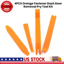 4x CAR TRIM REMOVAL TOOL SET PANEL DOOR PRY DASH PLASTIC INTERIOR RADIO CLIP KIT