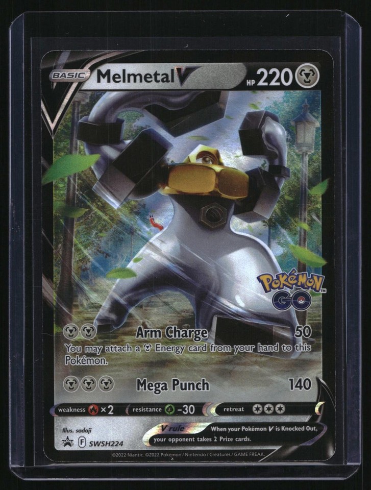 Pokemon SWSH Black Star Promo Melmetal V SWSH224 Holo TCG Card Pokemon SWSH Black Star Promo Melmetal V SWSH224 Holo TCG Card