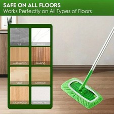 4PCS Reusable Microfiber Mop Pads Washable High Absorbent Cleaning Refills