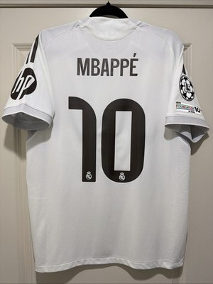 Mbappe #10 Mens LARGE Adidas Real Madrid Home Authentic Jersey | eBay