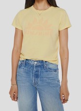Mother Women's Yellow Lil Goodie Goodie Tee T-Shirt Top Size S