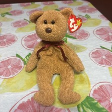TY Beanie Baby Curly Bear with Tags Rare Retired Vintage Y2k 1st generation #9