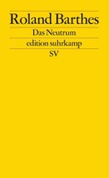 Das Neutrum | Vorlesung Am CollèGe De France 1977-1978 | Roland Barthes | Buch
