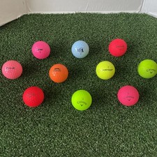 Coloured Golf Balls Mixed x12 (Grade A & B)