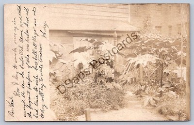 K58/ Mauch Chunk Pennsylvania RPPC Postcard c1910 Residence Garden 374