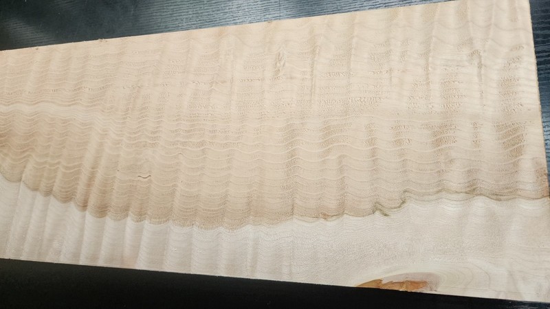Quilted Maple Billet  #1174 L.23¼" x W.8" x T. 2&5/16" 