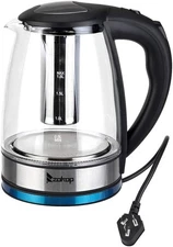 Electric Glass Kettle Tea Maker with Temperature Controls 110V 1500W 1.8L Filter