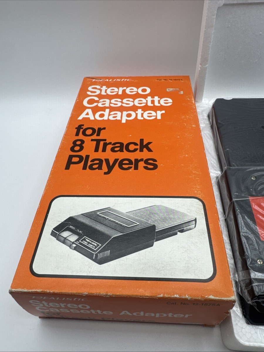 Realistic Stereo Cassette Adapter for 8 Track Players No. 12-1875A