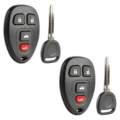 2 Replacement For 05 06 07 08 09 10 Chevrolet Cobalt Key + Fob Remote