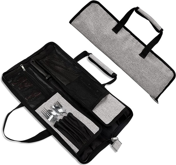 Messertasche, Messer-Rolltasche Kochmesser Rolltasche Messerkoffer Mit 13-image