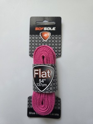 Sof Sole Athletic Flat Shoe Lace, Bright Pink, 54-Inch-1 Sets-SHIPS FREE!