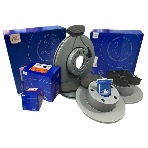 ATE Bremsscheiben + BelÄGe Vorne + Hinten Passend FüR VW Polo 6R 6C + Audi A1 8X-image