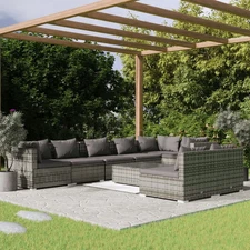Garden Lounge Set Grey