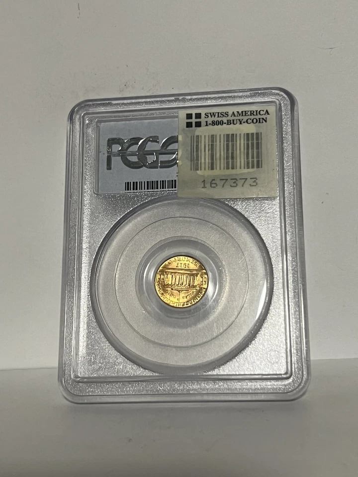 1917 UNITED STATES PCGS MS66 $1 MCKINLEY COMMEMORATIVE GOLD COIN - Image 2 of 2