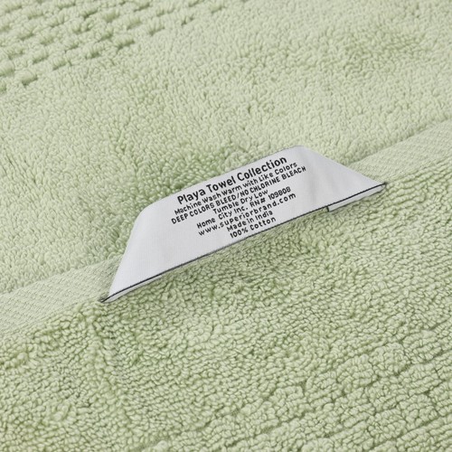 9 Piece Playa Zero Twist Cotton Solid Medium Weight Hand Face Bathroom Towel Set - Picture 14 of 38