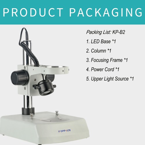 KOPPACE Microscope Bracket Up & Down LED Light Source and 76mm Focusing Bracket - Picture 10 of 10