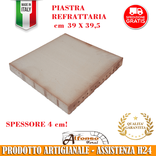 ESAURITO! NON DISP.! - PIASTRA REFRATTARIA cm 39 X 39,5 spessore cm 4 X  FORNO | eBay