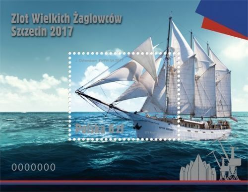 Polen 2017 Souvenirblatt Rallye großer Segelschiffe - Stettin 2017 - Bild 1 von 1