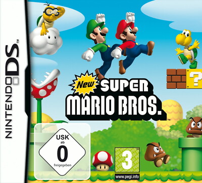 New Super Mario Bros. (Nintendo DS, 2006), mit Anleitungsheft