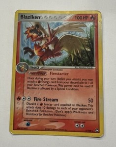 2007 Blaziken 5/108 Pokémon TCG EX Power Keepers Holo Card Stage 2