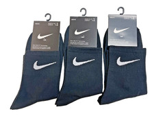 Men's Nike Crew Ankle socks Dri-Fit 3-pairs Cushioned Lightweight S/M