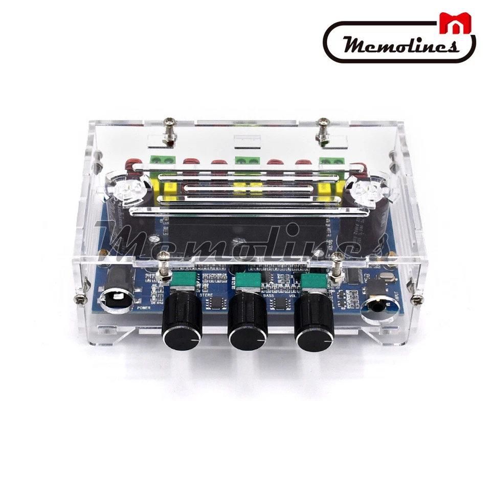 TPA3116D2 Bluetooth 5.0 2.1 Channel 2*50W+100W Digital Power Amplifier Board - Image 2 of 4